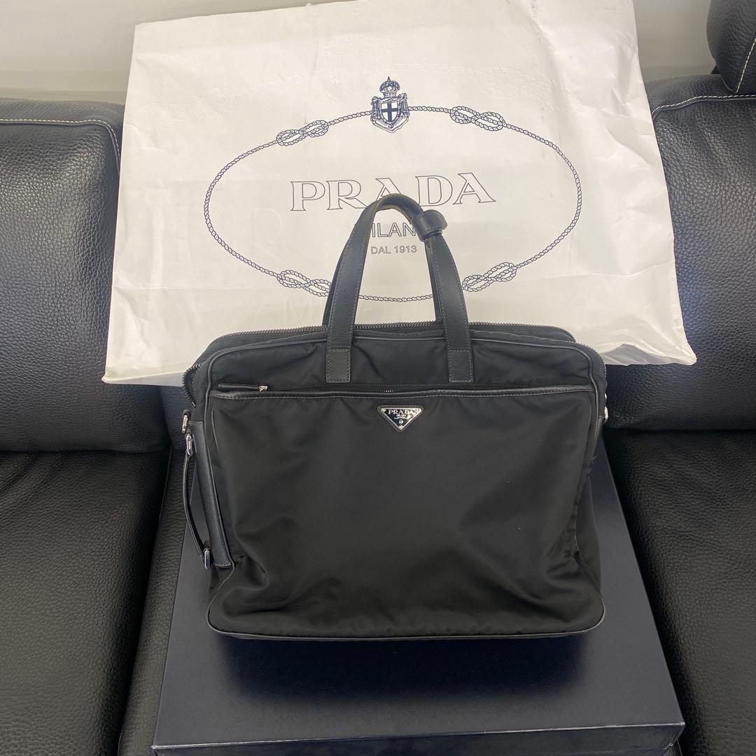 PRADA ビジネスバッグ ブラック