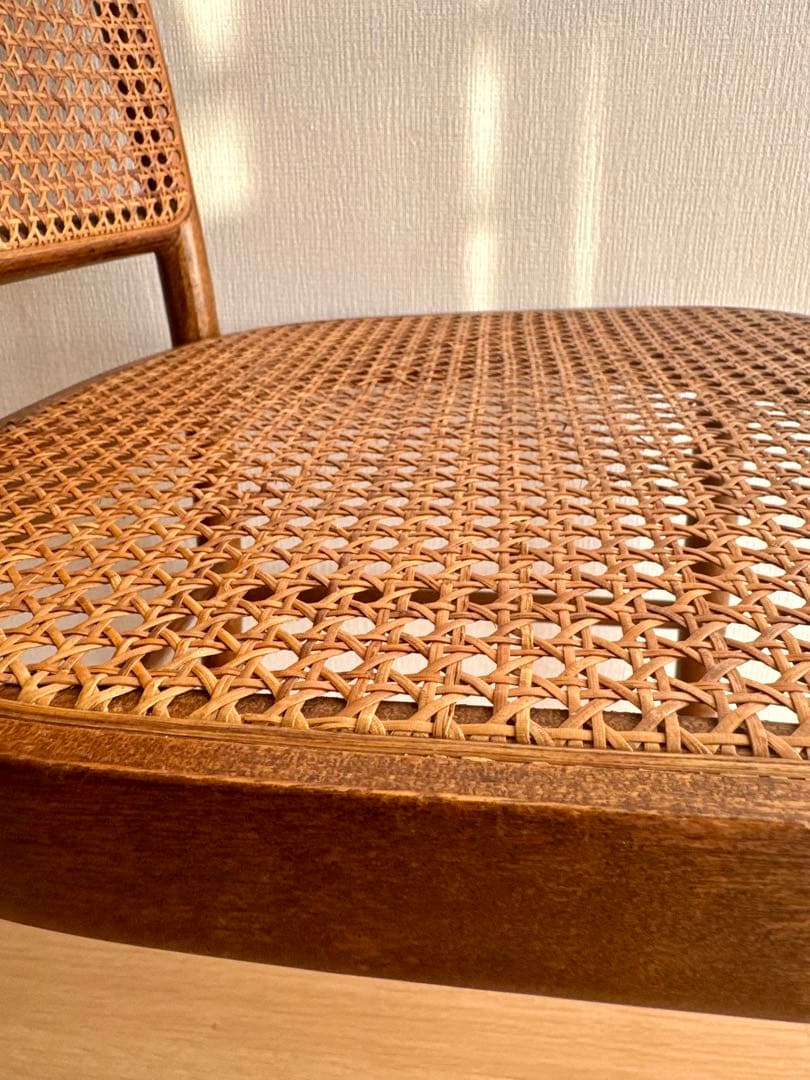 籐・ラタン　猫足アンティーク椅子　65年前の昭和レトロ