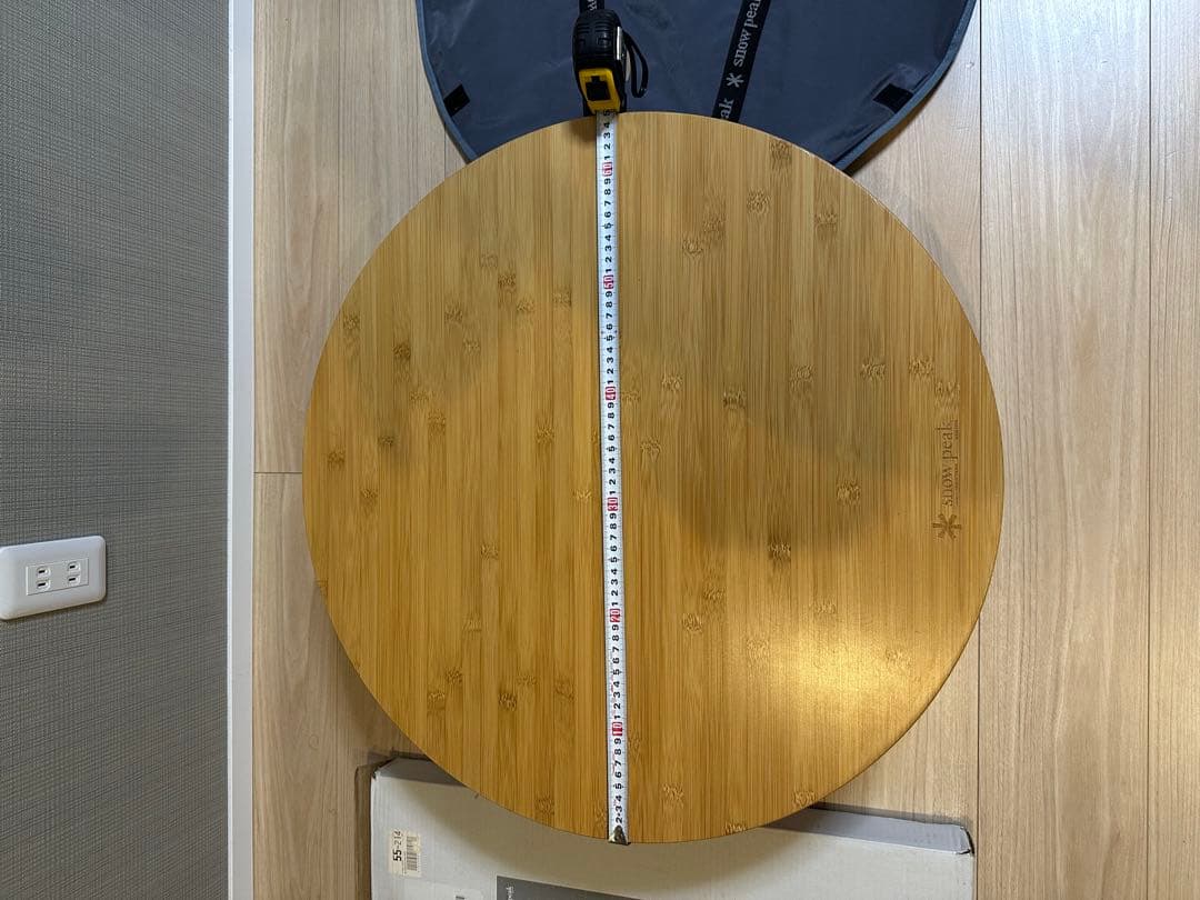 スノーピーク　ワンアクションちゃぶ台竹 M 箱付き