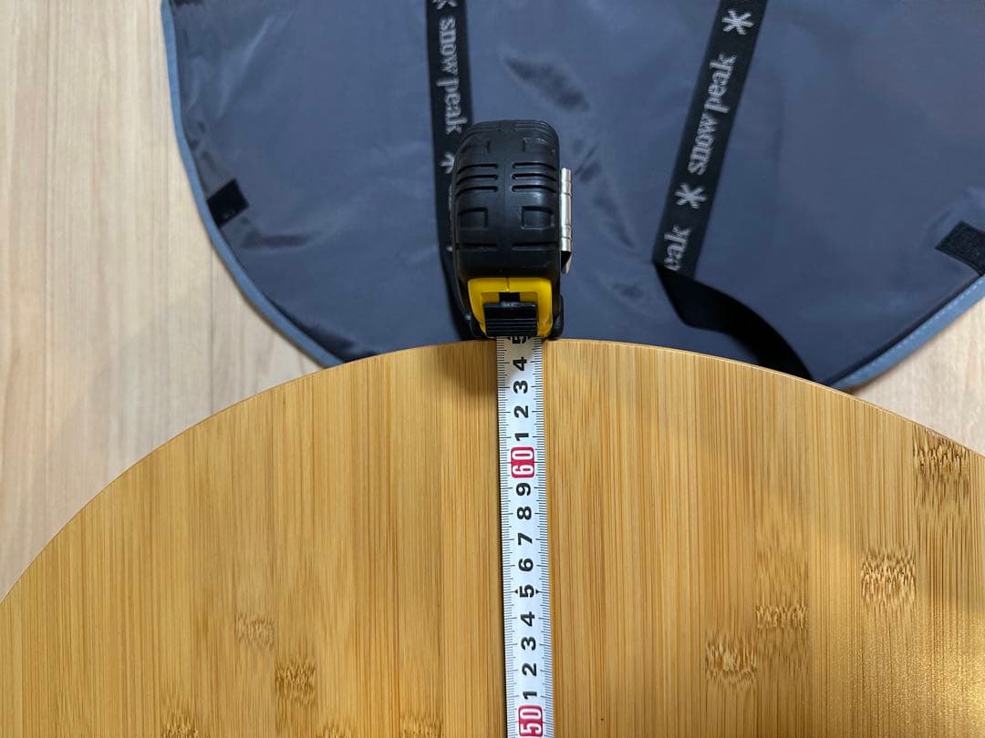 スノーピーク　ワンアクションちゃぶ台竹 M 箱付き