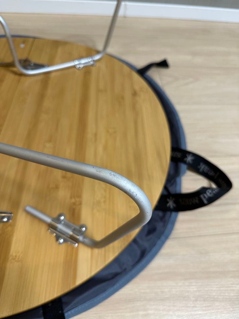 スノーピーク　ワンアクションちゃぶ台竹 M 箱付き
