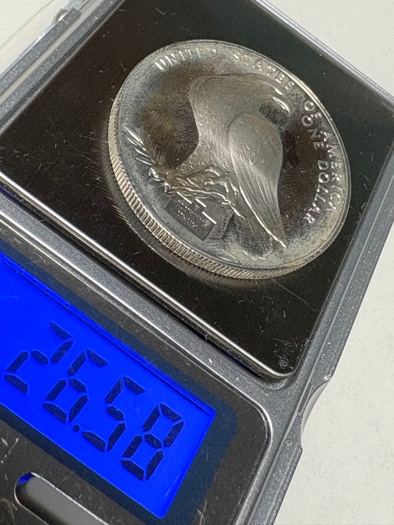 【銀貨保証】　アメリカ　1ドル銀貨　ロサンゼルスオリンピック記念　26.58g