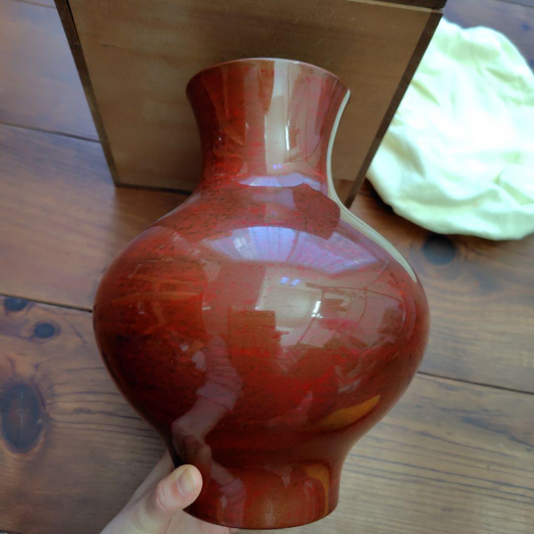 静岡県無形文化財│金剛石目塗/鳥羽硬忍│乾漆花瓶/朝顔/鶏冠│漆芸/漆器/花瓶