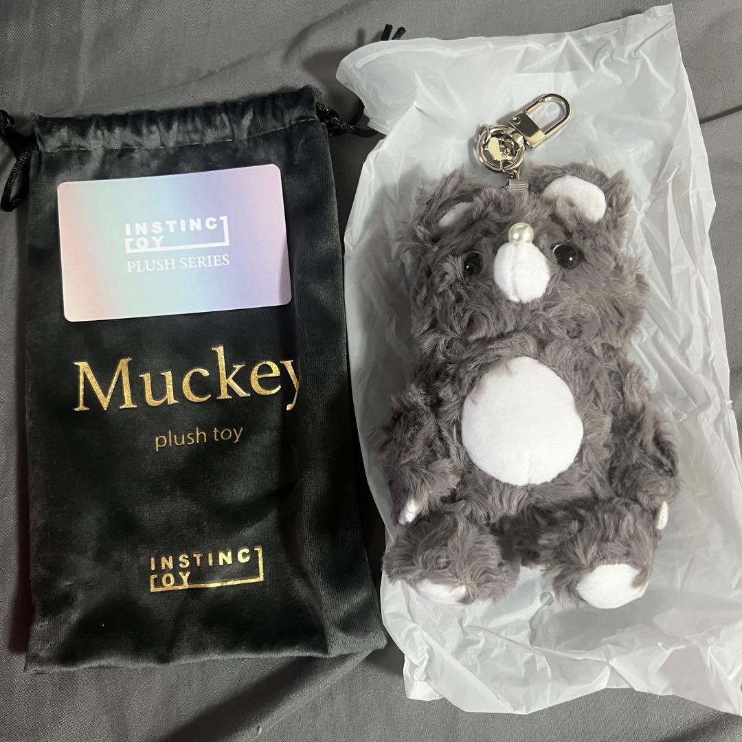 ぬいぐるみ INSTINCTOY Muckey plush accessory Gray
