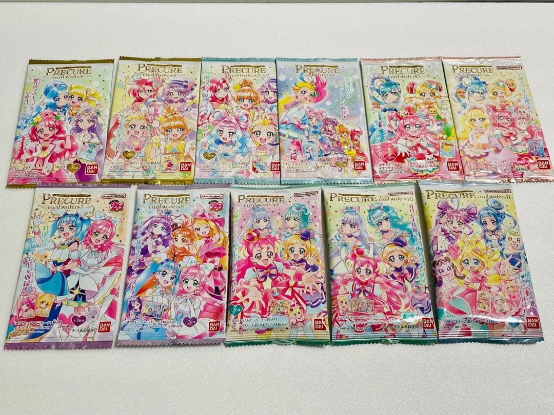 プリキュア　ウエハース　1弾〜11弾　コンプリート　空パッケージ付き