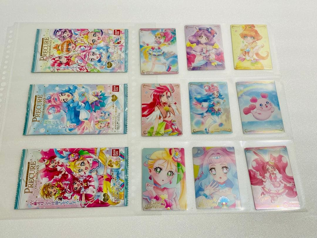 プリキュア　ウエハース　1弾〜11弾　コンプリート　空パッケージ付き
