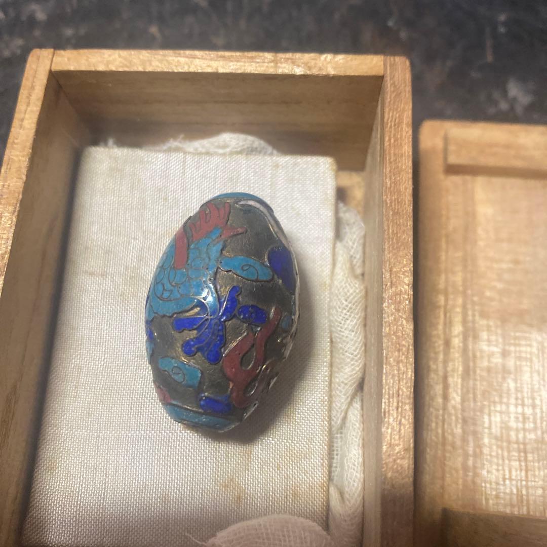 中国古玩龍文七宝玉　【桐箱付】