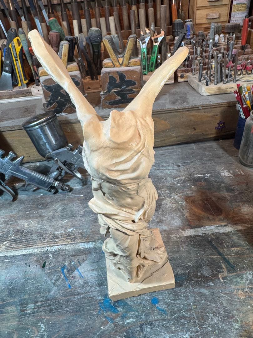 サモトラケのニケ・型製造・未仕上げ品 h350× w200×220 約1.5kg