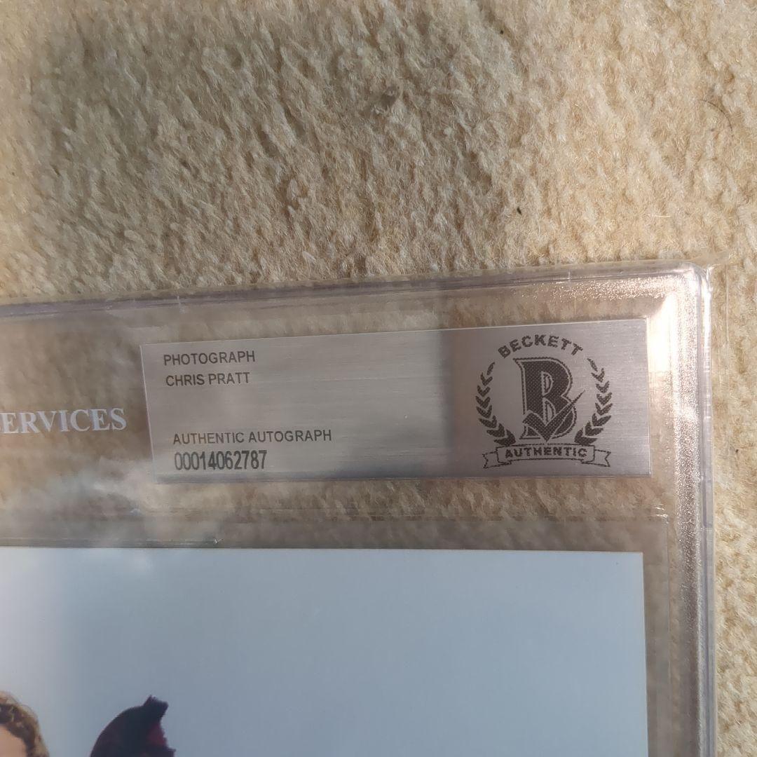 （Beckett鑑定済み）クリスプラット　Chris pratt　サイン