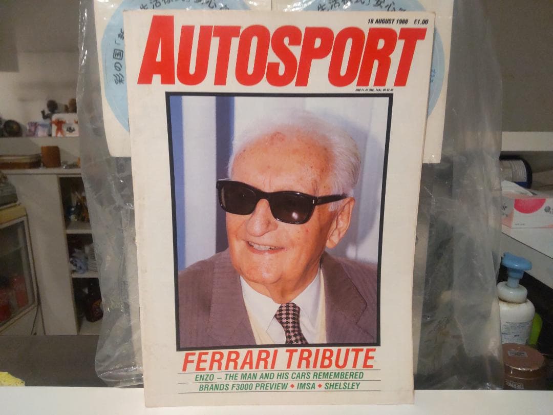 ジョディーシェクター & エンツォフェラーリ 直筆サイン レター ＆ 表紙雑誌