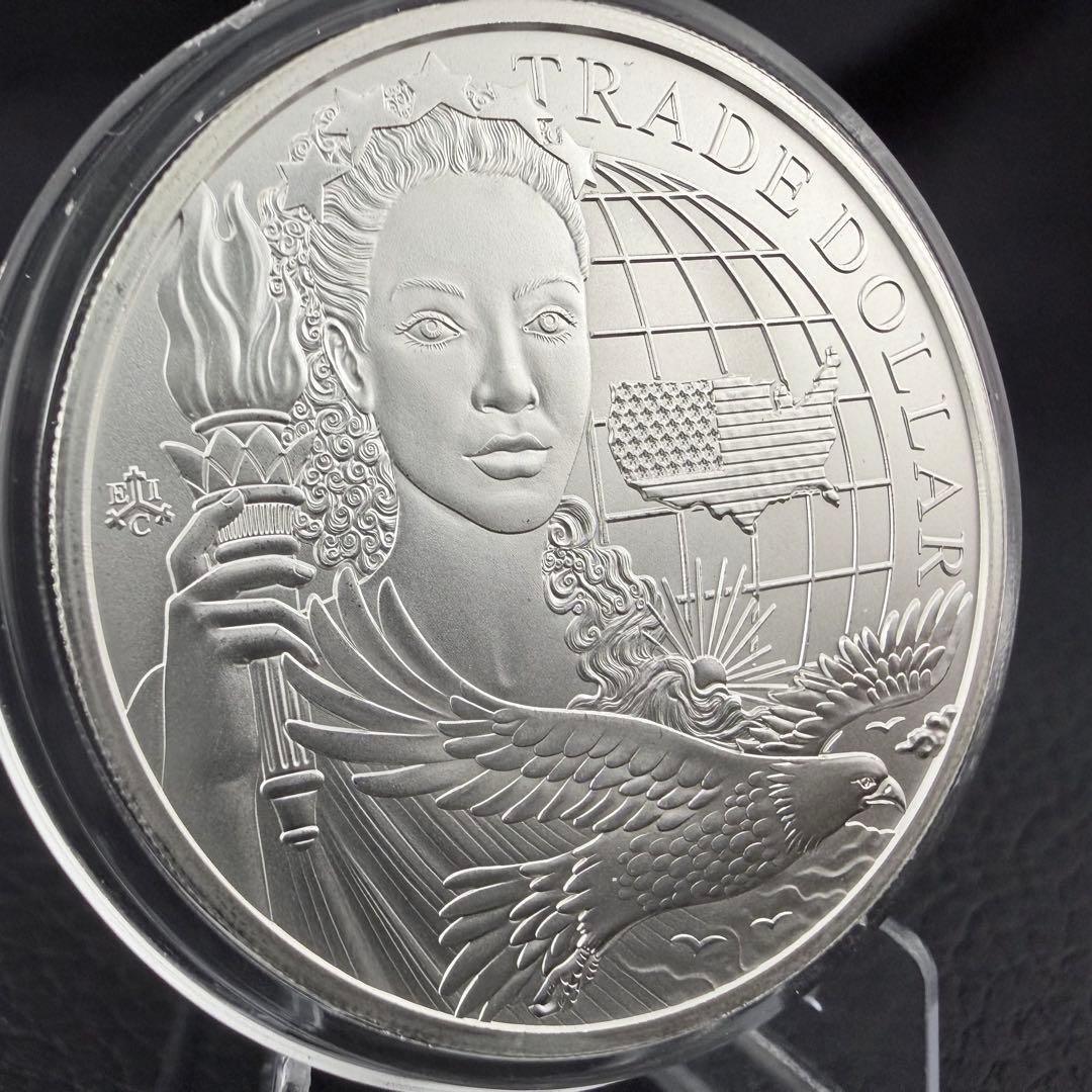 銀貨 セントヘレナ トレードダラー 現代版 アメリカ 貿易銀 1オンス 純銀