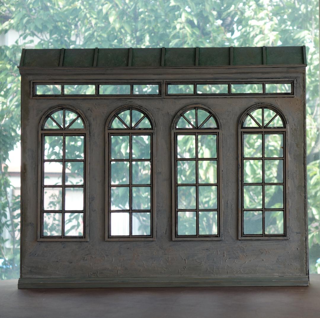 背景ボード　木製ドールハウスNo.3　ゴシック