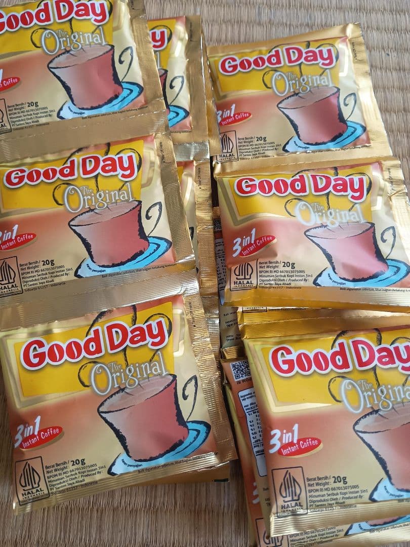 9種類のインドネシアのグッデイ・インスタント・コーヒー&Susu Jahe