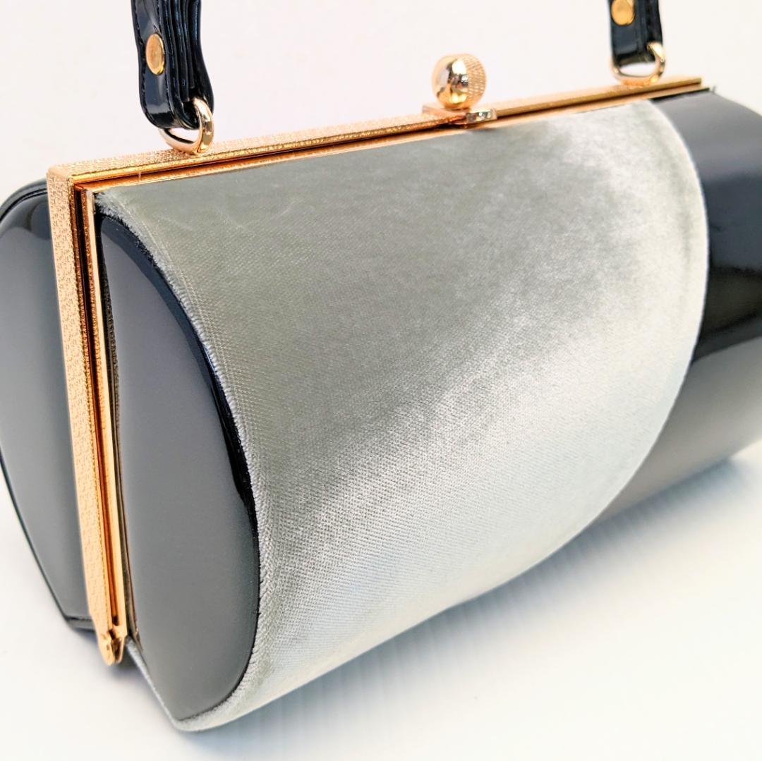 ベロア 3枚芯 ハイヒール 草履バッグ セット グリーン w64-3