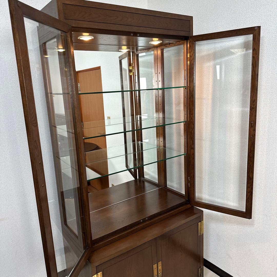 カリモクドマーニ モーガントン 飾り棚 キュリオケース 本棚 i4※