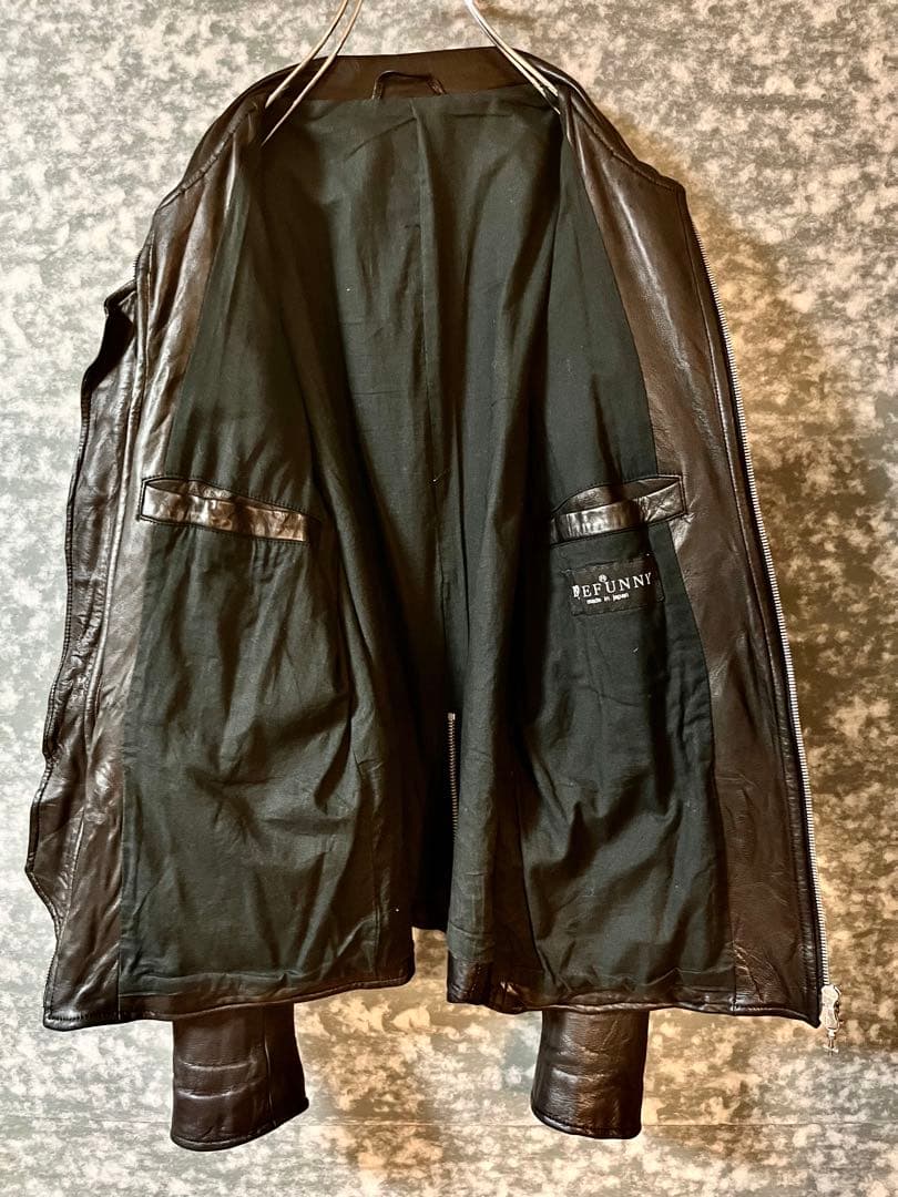 EYEFUNNY デザインジップトップ レザージャケット