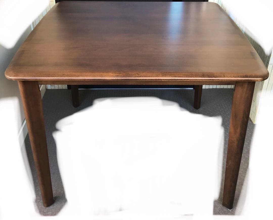 ニトリ Nコレクション ダイニングテーブル T-01 W90ミドルブラウン