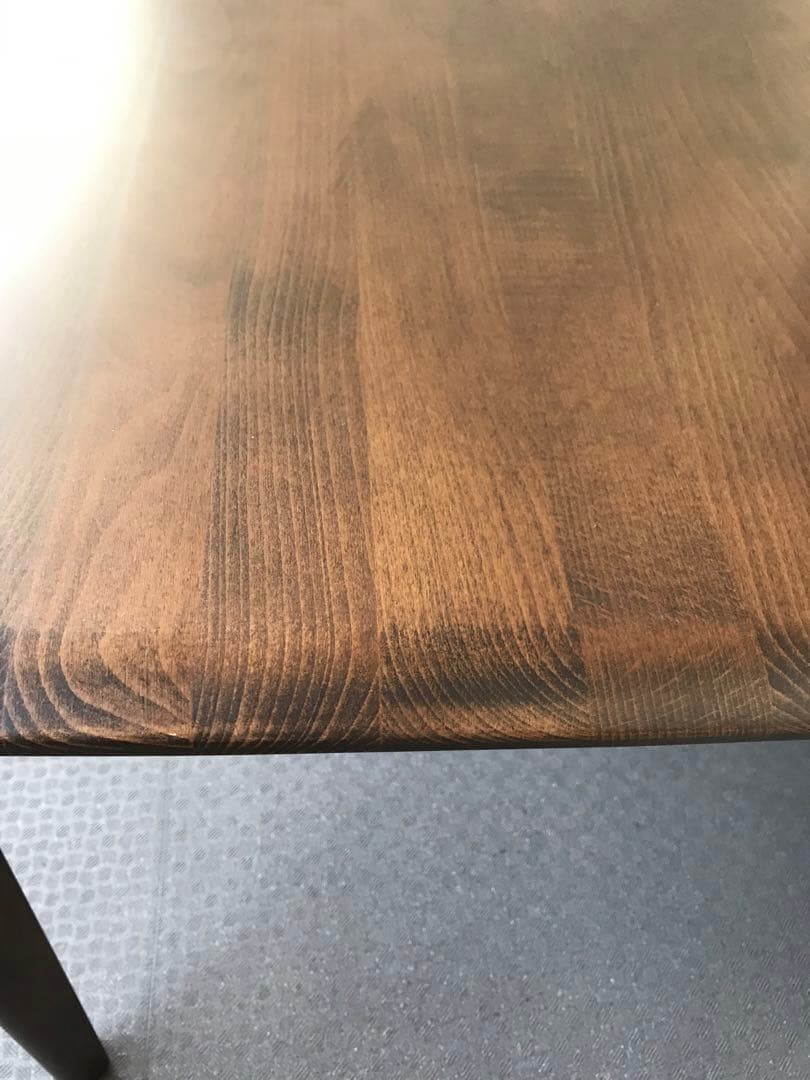 ニトリ Nコレクション ダイニングテーブル T-01 W90ミドルブラウン