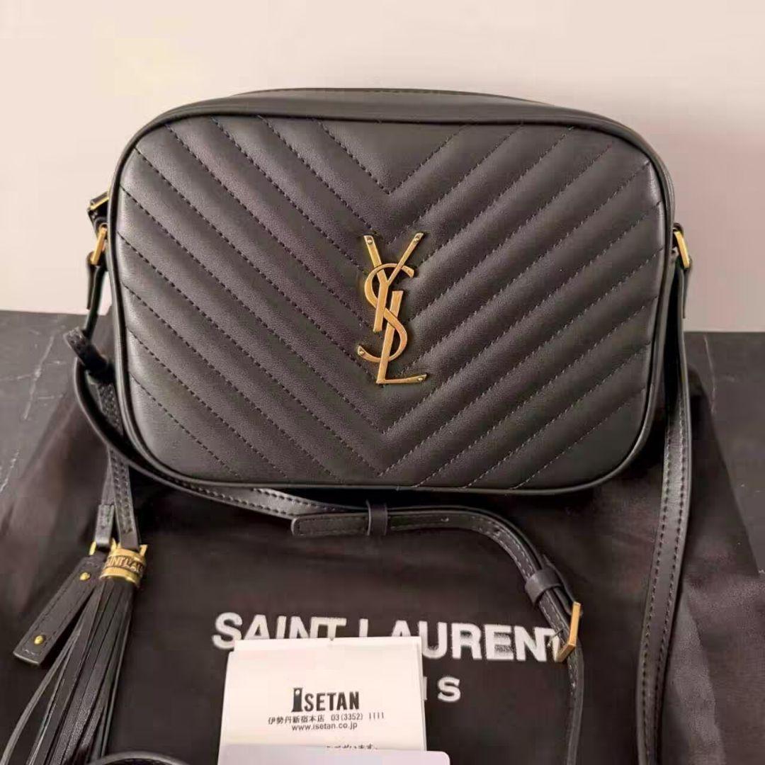 めたも@ Yves Saint Laurent ブラック ショルダーバッグ