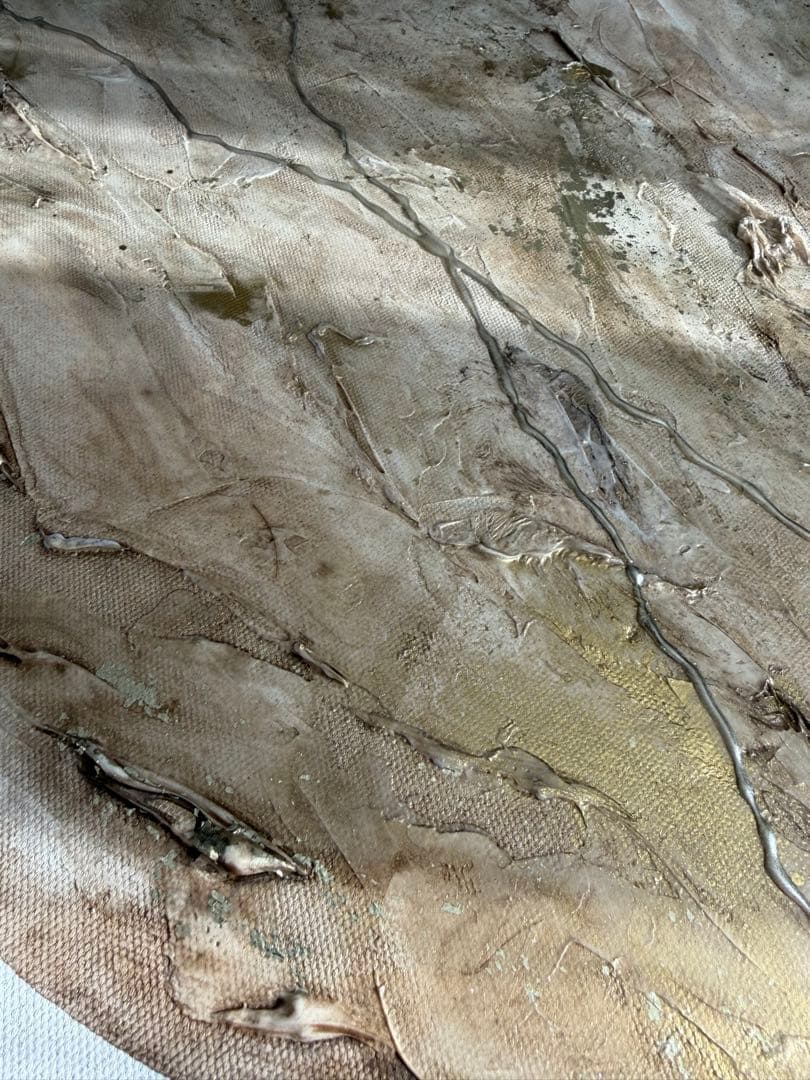 大きめ/金/茶色/絵画/アート/抽象画/ニュアンス/モダン/ホテル/内装/海外