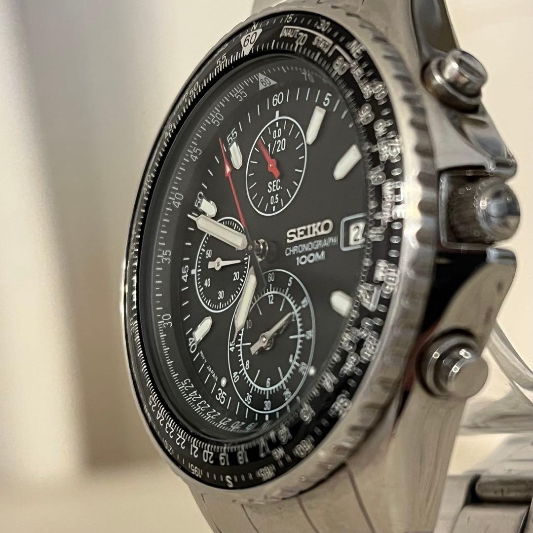 SEIKO 7T92-0CF0 フライトマスター　クロノグラフ 電池交換済み