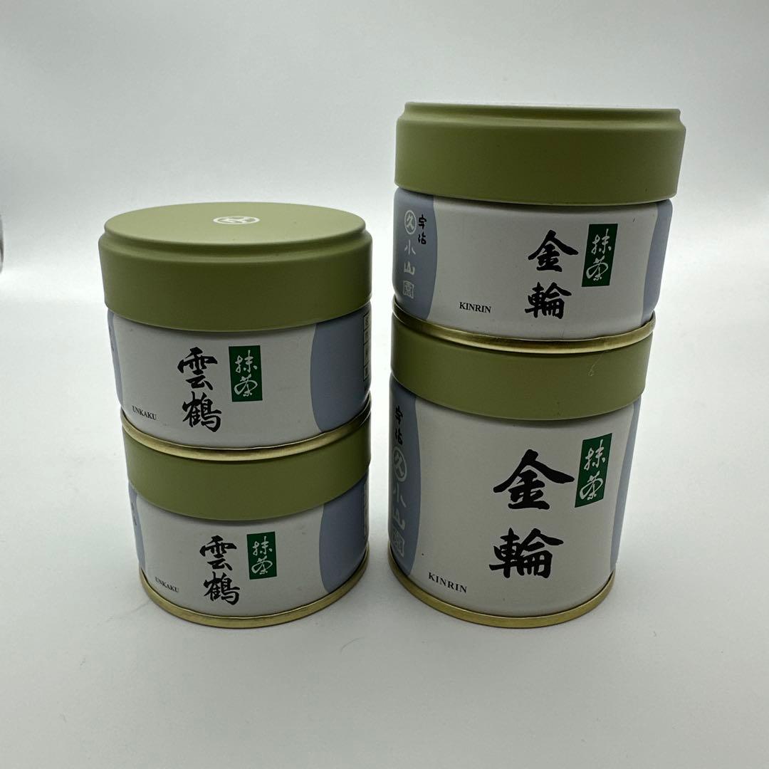 宇治　丸久小山園　金輪　雲鶴　4缶セット