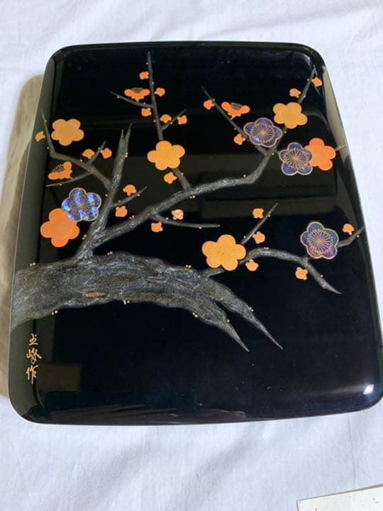 文箱　硯箱　輪島塗り　螺鈿　蒔絵