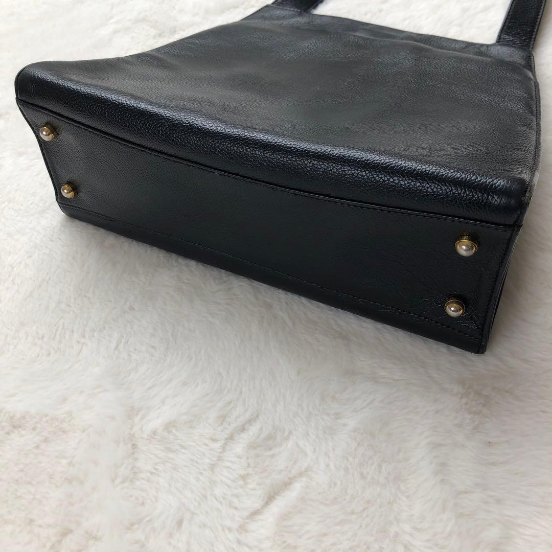 【美品】Tiffany ティファニー　レザー　ショルダーバッグ　ハンドバッグ