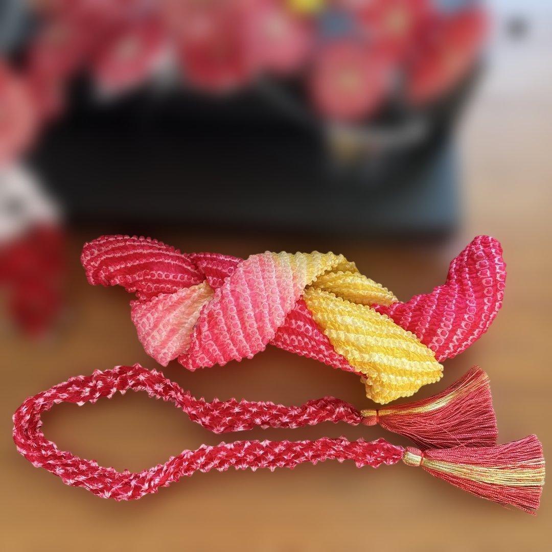 七五三用髪飾りセット　勝山かんざし3点、かのこ、ちんころ