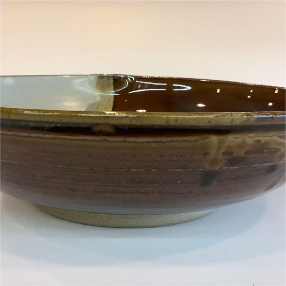 【茶道具】菓子器　高取焼　鬼丸碧山作