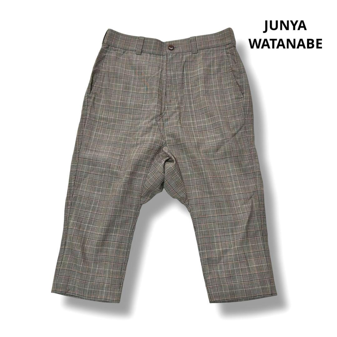 ジュンワタナベ チェック サルエルパンツ XS ブラウン