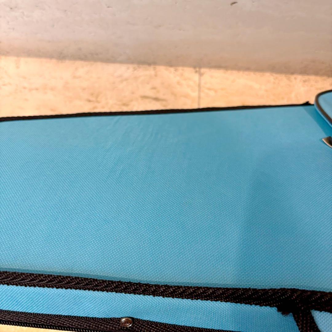 新品未使用☆4/4サイズ☆アクアブルーが爽やかなバイオリンケース