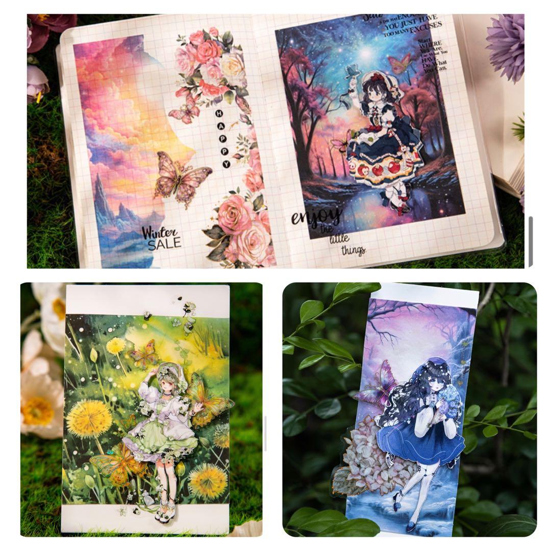 W1699.クラウドドリーム 背景ステッカー6種セット