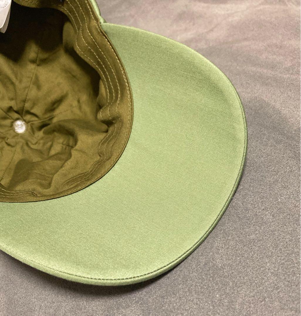 美品 未使用 PAPAS PLUS + パパス プラス刺繍 キャップ カーキ