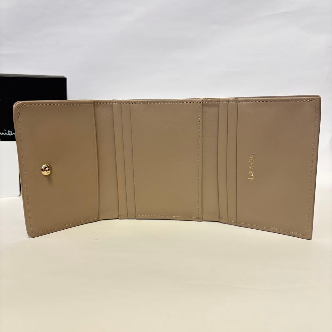 インセットクロスオーバーストライプ 三つ折財布 ポールスミス