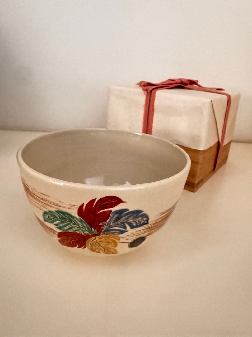 ［新品・未使用］永楽善五郎作　仁清写し　羽根 共箱入