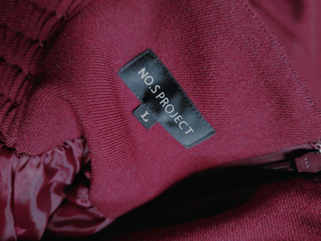 NO.S PROJECT 二次元と運命が交差するスカート ボルドー Lサイズ