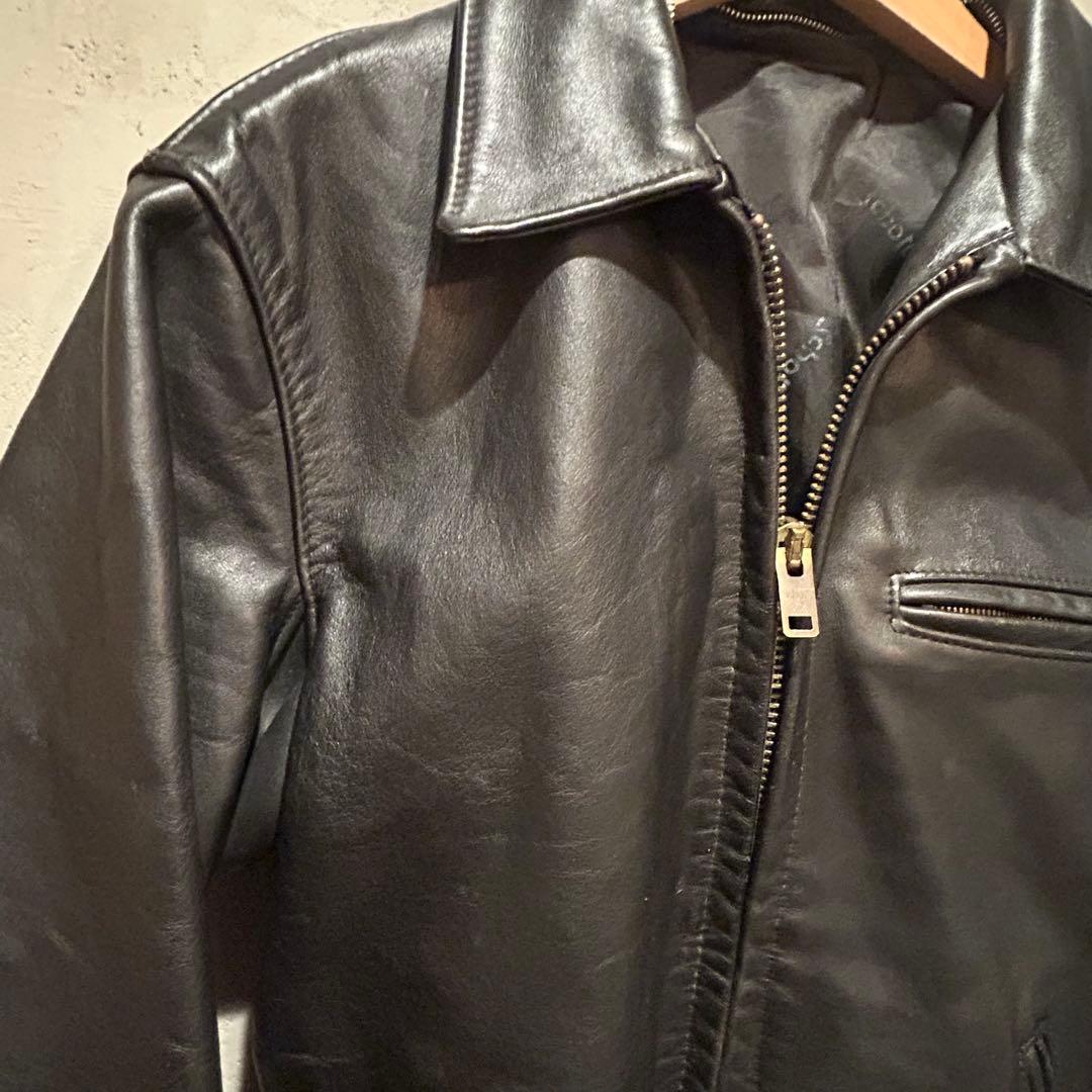 schottショット　643 シングルライダース　襟付き　レザージャケット36