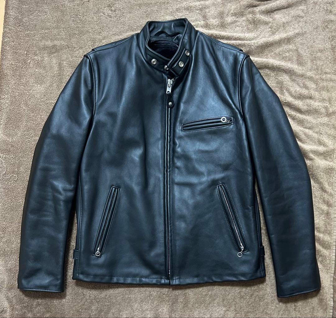 【美品】schott 641 シングルライダース サイズ40 ステアハイド