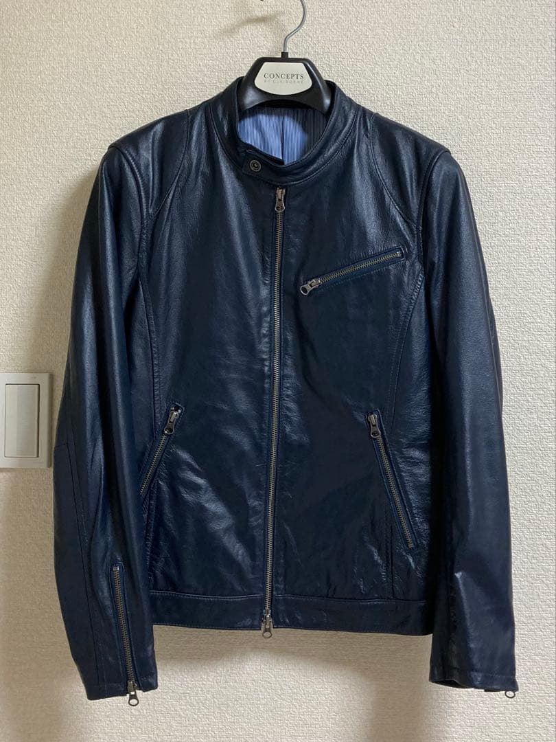 BLUE TORNADO ライダースジャケット　羊革