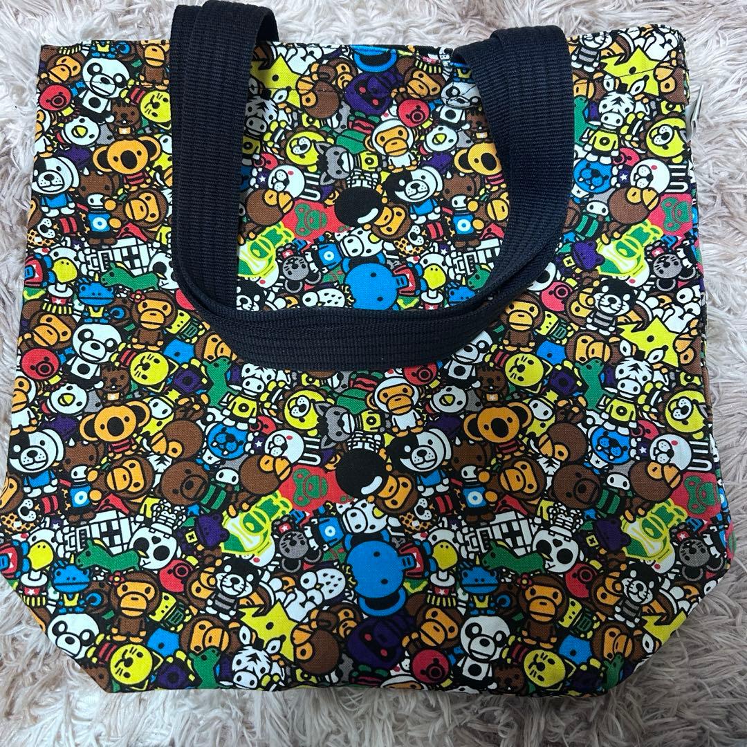 【希少】エイプ APE BABYMILO オールサファリ柄 トートバッグ