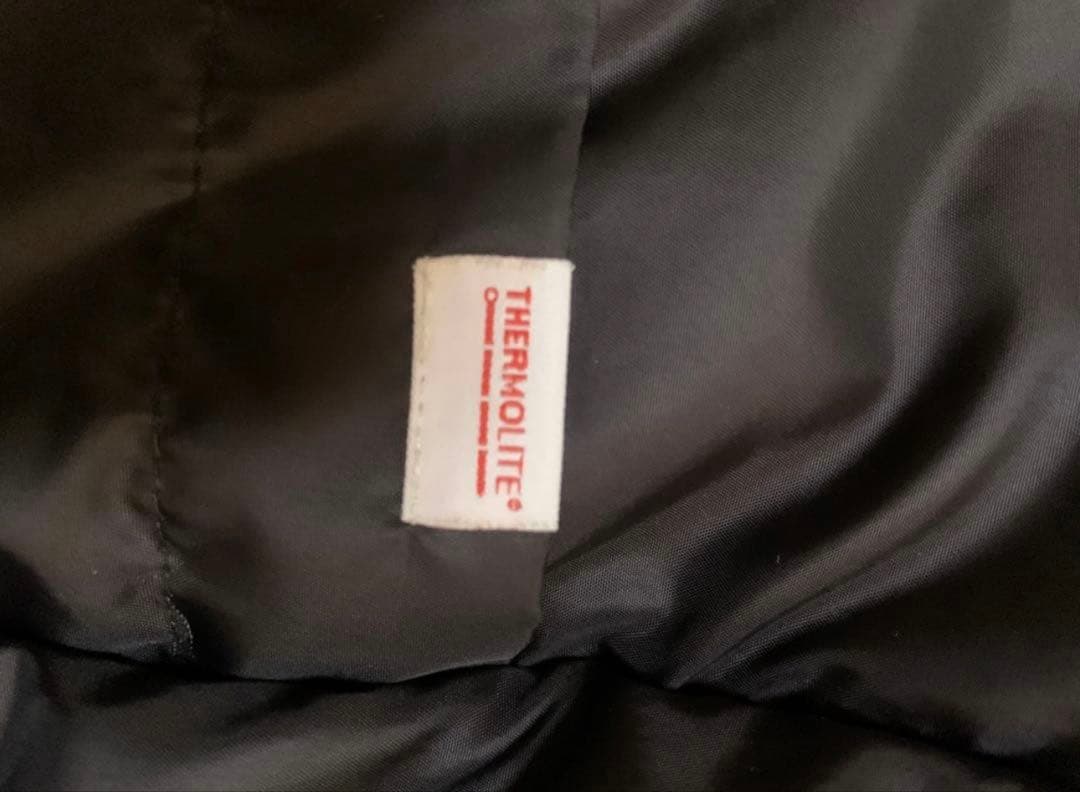 美品　WWS 洗えるウォームテックコート サイズM（チャコール）