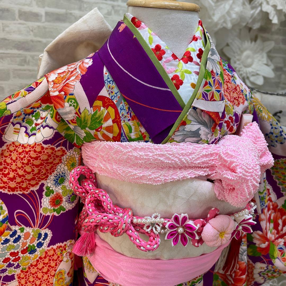 にゃんこ★アンティーク七五三着物セット★3歳用