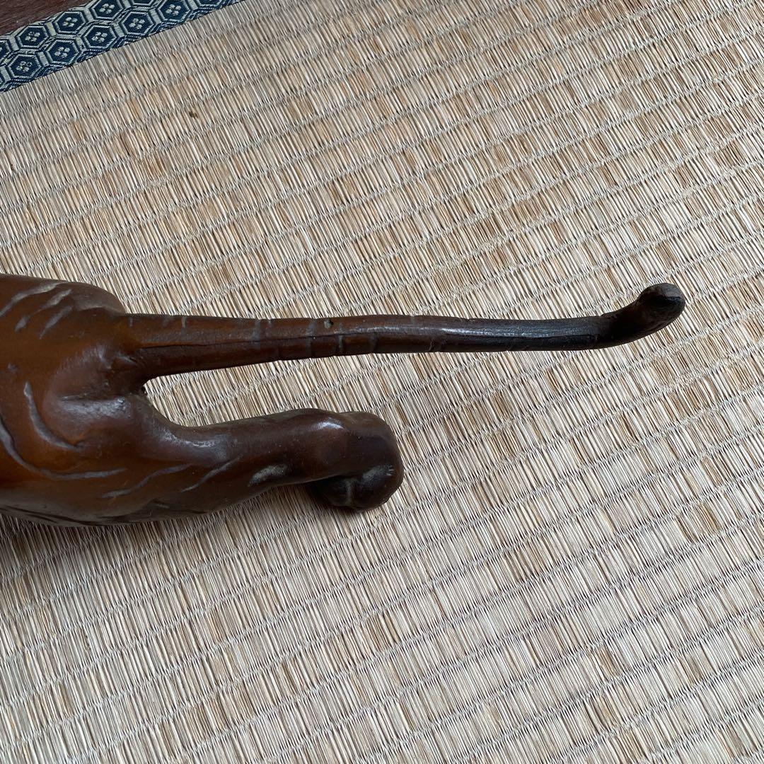 虎　ヒョウ　置き物　古美術