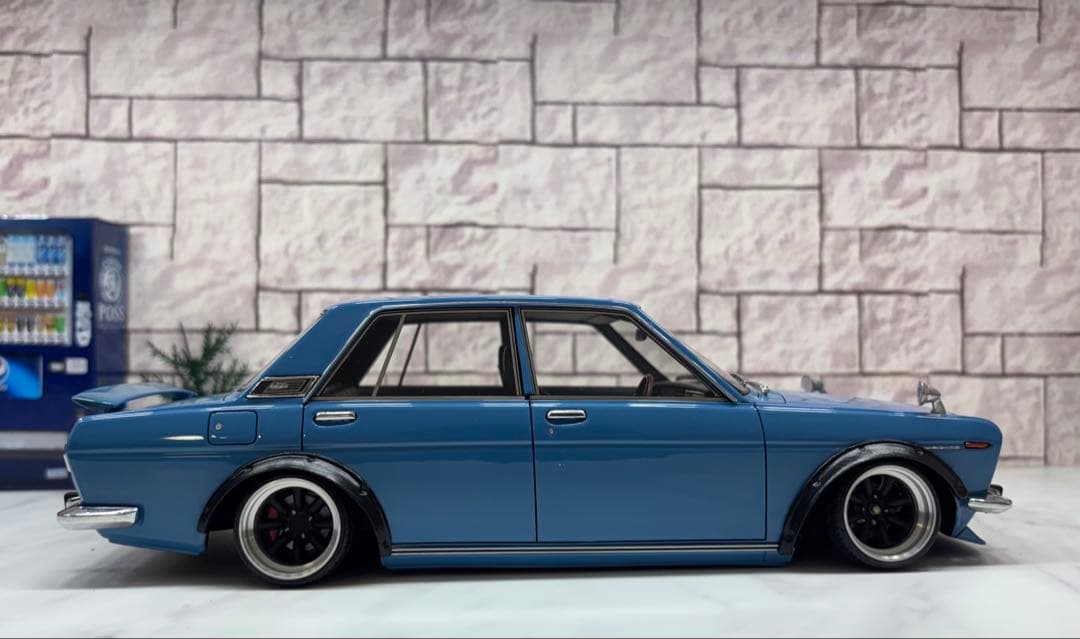 1/18ミニカー IG 510ブル　ワタナベ深リムオーバーフェンダーカスタム