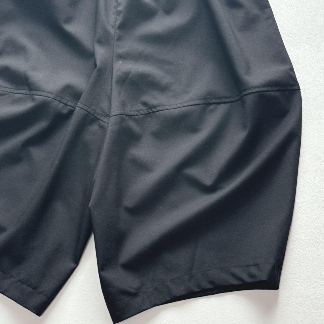 BLACKコムデギャルソン 吊りズボン　サロペット　ベロア　紫黒　サムエルパンツ