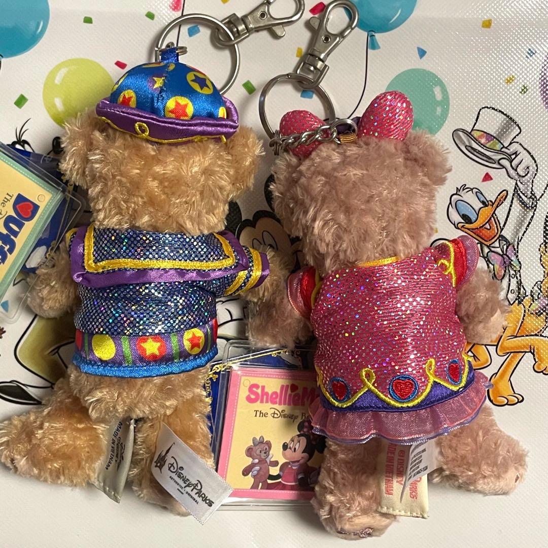 香港ディズニー★10周年。ダッフィー♡シェリーメイฅ۶•ﻌ•キーホルダーセット
