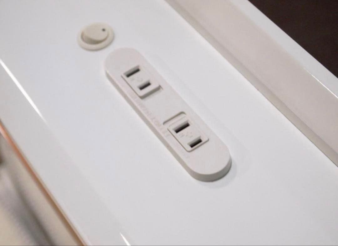 ニトリ コンソン シングルベッド ホワイト 照明付き コンセント付き 収納付き