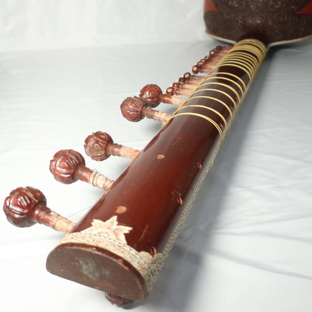 インド民族楽器 シタール 全長約124cm