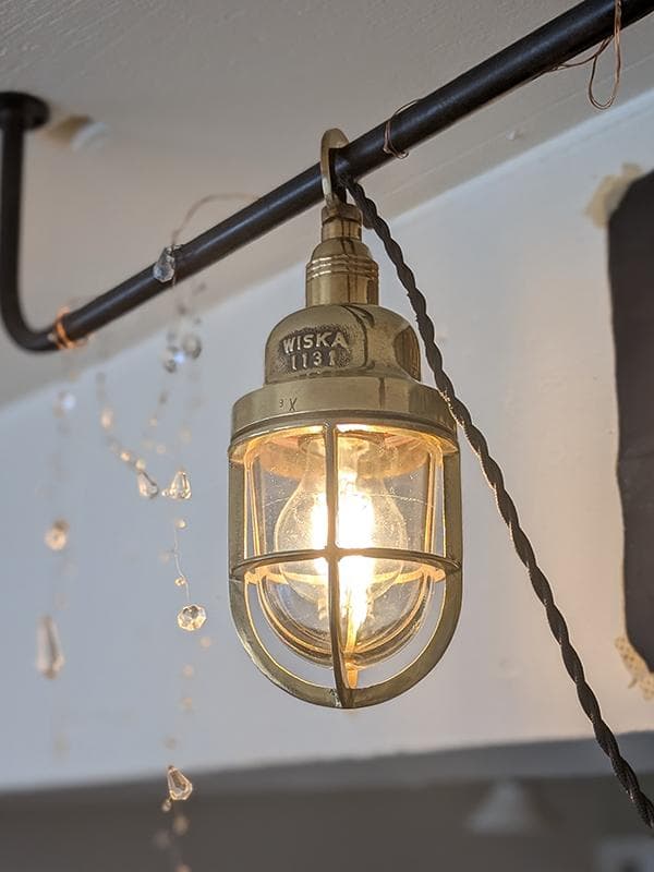K*y様 ビンテージ WISKA マリンランプ2 工業系 船舶 カフェ
